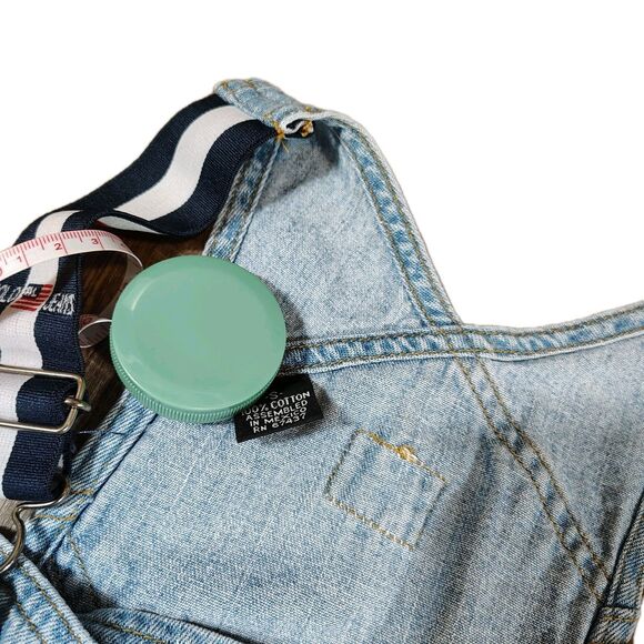 Polo Jeans Co Ralph Lauren Womens Y2K Carpenter Denim Overalls Size S Suspender - Picture 10 of 12